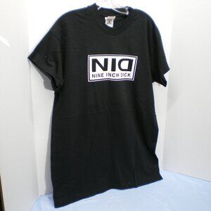 NID Nine Inch Dick, Black Short Sleeve Tee Shirt, Size Large